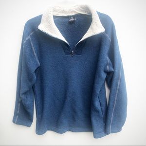 KÜHL Alfpaca navy FLEECE 1/4 zip Pullover QUARTER zip EUC Men’s Medium